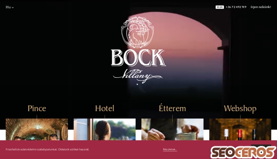 bock.hu desktop előnézeti kép