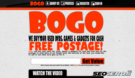 bogo.co.uk desktop előnézeti kép