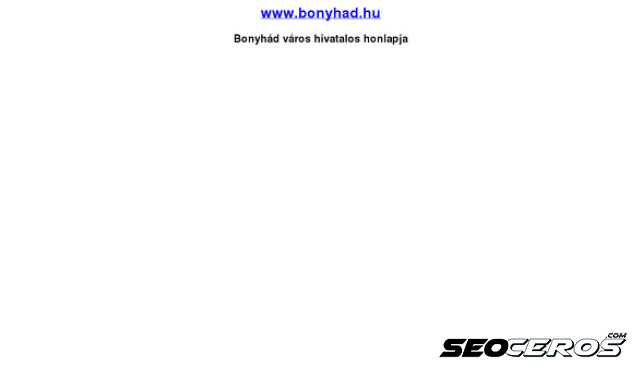 bonyhad.hu desktop náhled obrázku