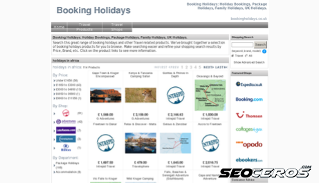 bookingholidays.co.uk desktop vista previa