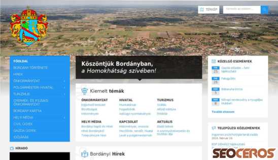 bordany.hu desktop előnézeti kép
