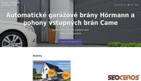 brany-pohony-klamont.business.site desktop Vorschau