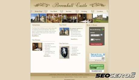 broomhallcastle.co.uk desktop előnézeti kép