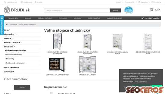 brudi.sk/chladenie/volne-stojace-chladnicky desktop előnézeti kép