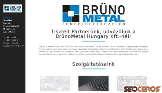 brunometal.hu desktop náhled obrázku