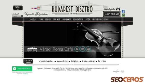 budapest-bistro.hu desktop preview