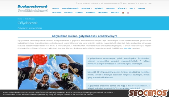 budapestevent.hu/golyalabasok-rendezvenyre desktop előnézeti kép