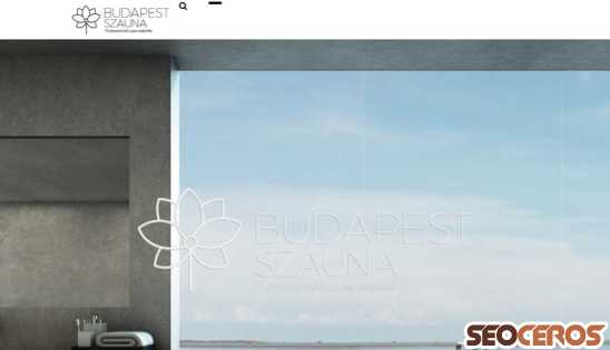 budapestszauna.hu desktop náhľad obrázku