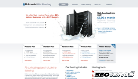 bukowskiwebhosting.co.uk desktop previzualizare