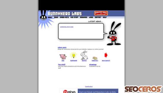 bunnyherolabs.com desktop प्रीव्यू 
