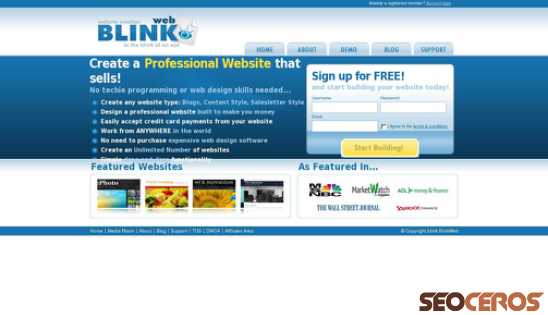 blinkweb.com desktop Vista previa