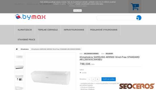bymax.sk/klimatizacie/52-klimatizacia-samsung-ar9500-wind-free-standard-ar12nxwxcwkneu.html desktop obraz podglądowy