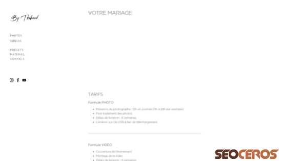 bythibaud.fr/votre-mariage desktop Vorschau