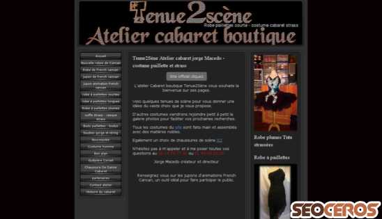 cabaret-burlesque.jimdofree.com desktop preview