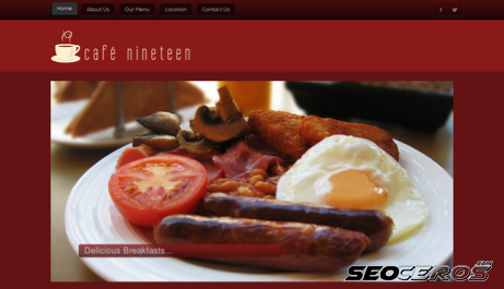 cafe19.co.uk desktop obraz podglądowy