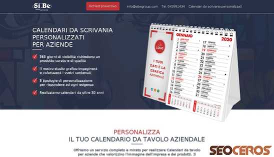 calendari-da-scrivania-personalizzati-2020.sibegroup.com desktop náhled obrázku