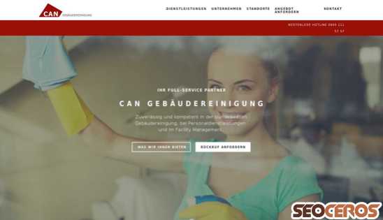 can-gebaeudereinigung.de desktop náhľad obrázku