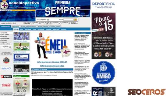 canaldeportivo.com desktop előnézeti kép