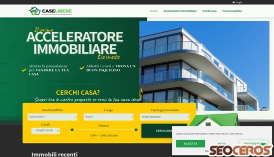 caselibere.ch desktop förhandsvisning