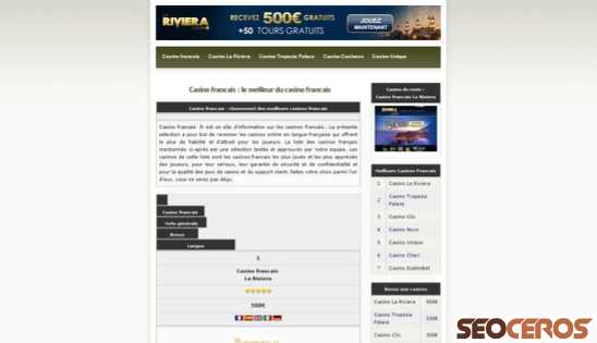 casino-francais.fr desktop náhľad obrázku