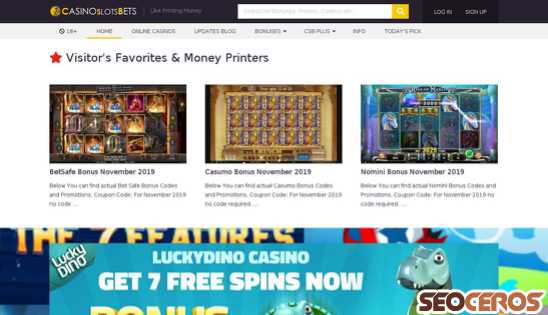 casinoslotsbets.com desktop anteprima