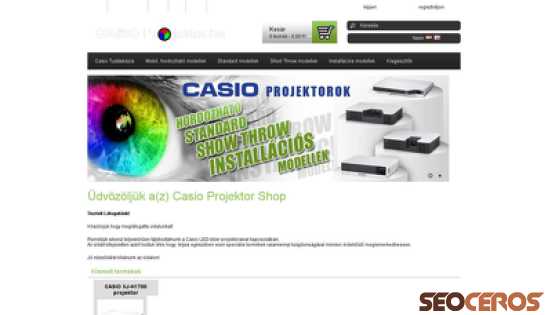 casioprojektor.hu desktop náhled obrázku