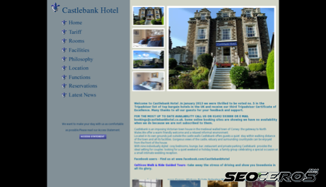 castlebankhotel.co.uk desktop förhandsvisning
