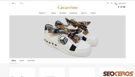cavaccino.com desktop preview
