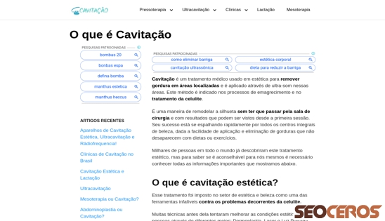 cavitacao.com.br desktop förhandsvisning