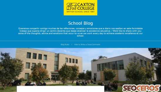 caxtoncollegeschoolblog.caxtoncollege.com desktop náhled obrázku