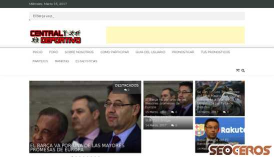 centraldeportivo.com.ve desktop előnézeti kép