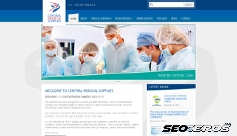 centralmedical.co.uk desktop náhled obrázku