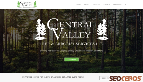 centralvalleytree.com desktop náhľad obrázku