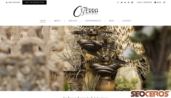 ceterrainteriordesign.com desktop előnézeti kép