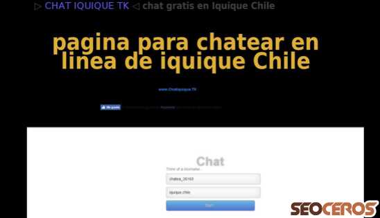 chatdeiquique.tk desktop náhled obrázku