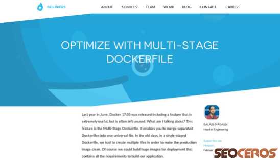 cheppers.com/optimize-with-multi-stage-dockerfile desktop preview