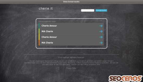 cherie.it desktop preview