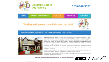 childrenscorner.co.uk desktop náhled obrázku