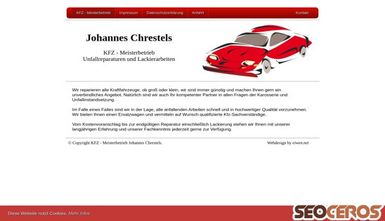 chrestels.de desktop náhľad obrázku