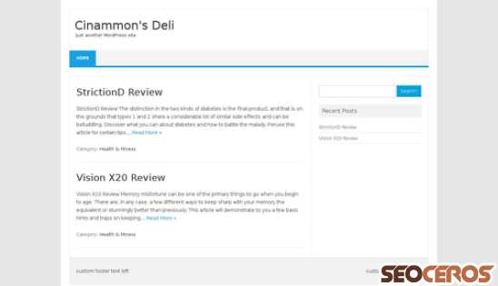 cinnamonsdeli.com desktop preview