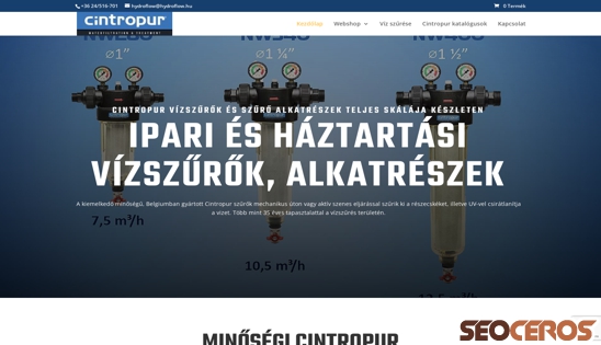 cintropur.hu desktop náhled obrázku