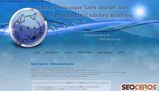 ckcsj.be/francais/club/inscriptions.html desktop Vista previa