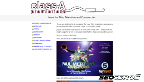 class-a.co.uk desktop Vista previa