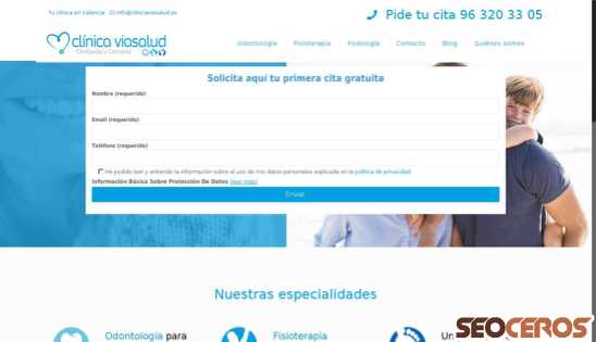 clinicaviasalud.es desktop prikaz slike