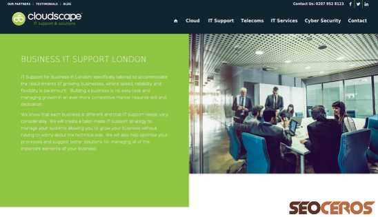 cloudscapeit.co.uk/business-it-support-london desktop náhled obrázku