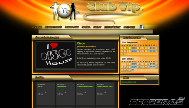 clubvip.hu desktop náhľad obrázku