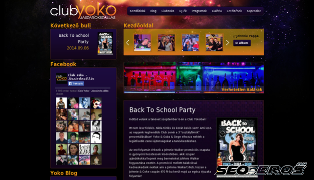 clubyoko.hu desktop náhľad obrázku