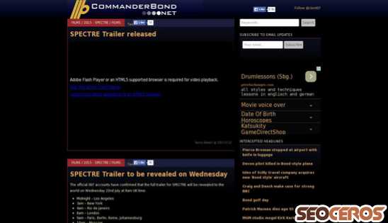 commanderbond.net desktop preview