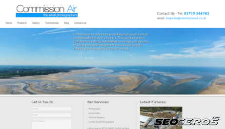 commissionair.co.uk desktop obraz podglądowy