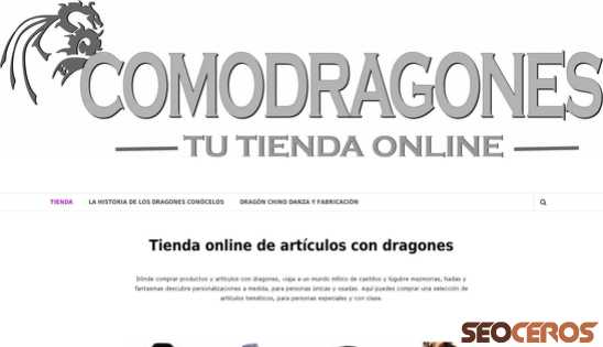 comodragones.com desktop előnézeti kép